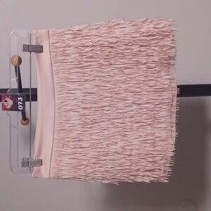 #73 Express Pale Pink Fringe Mini Skirt Women's US 00